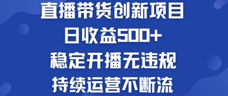 淘宝无人直播带货创新项目：日收益500+  稳定开播无违规  持续运营不断流【揭秘】-云创网