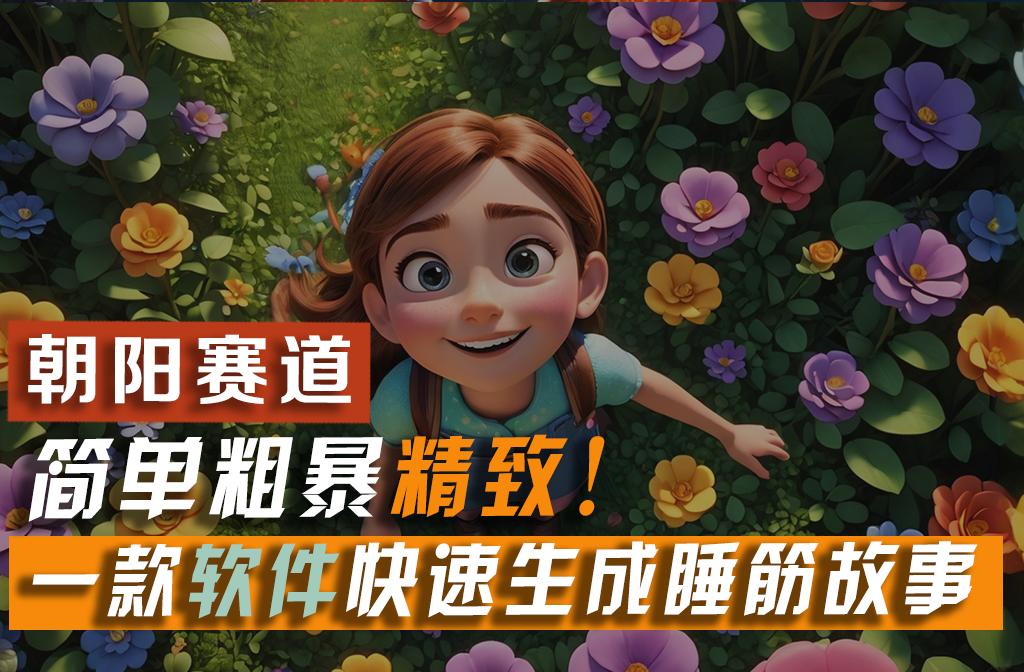 利用一款软件5分钟一条爆款睡筋故事，简单粗暴精致！小白月入2w+-云创网