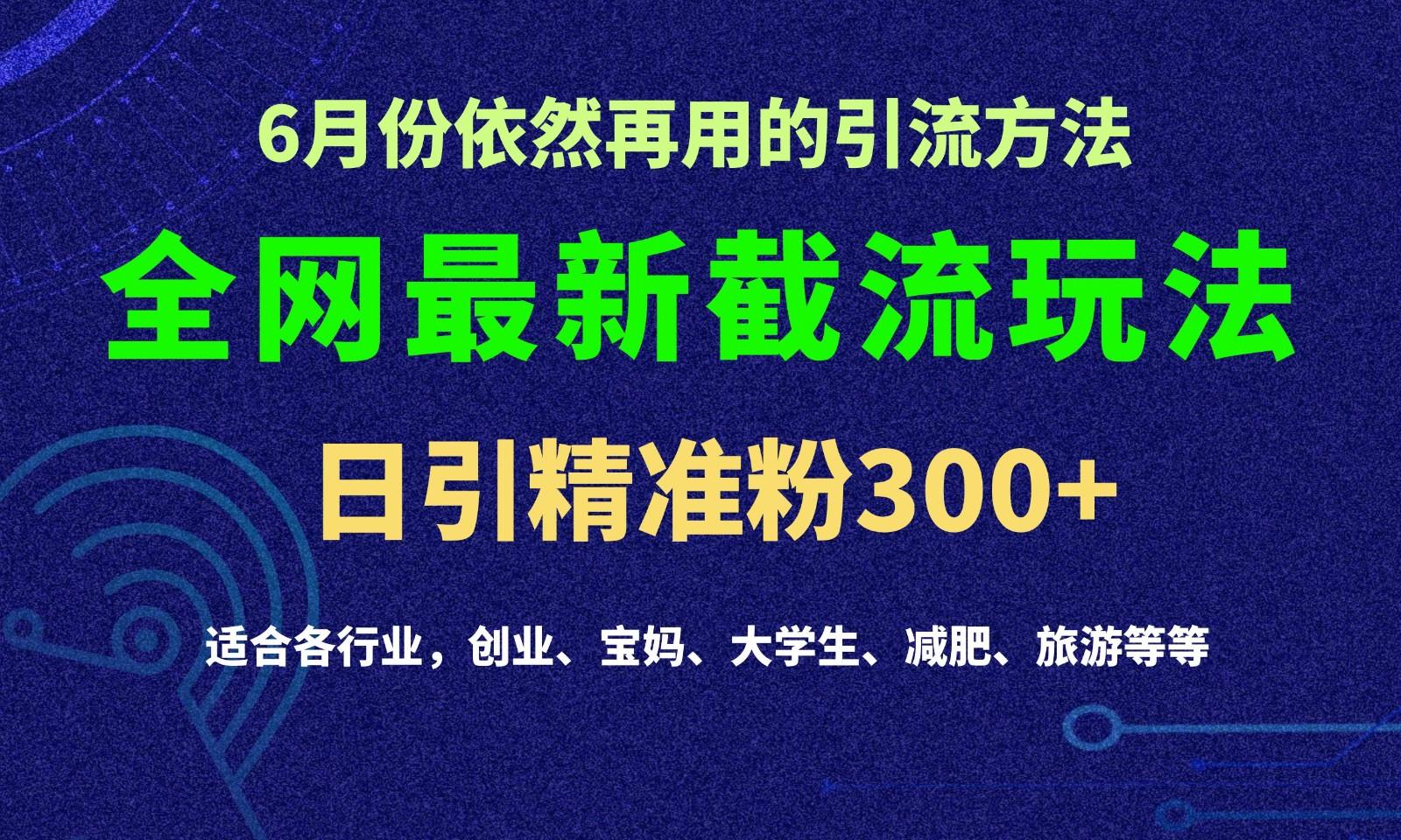 2024全网最新截留玩法，每日引流突破300+-云创网